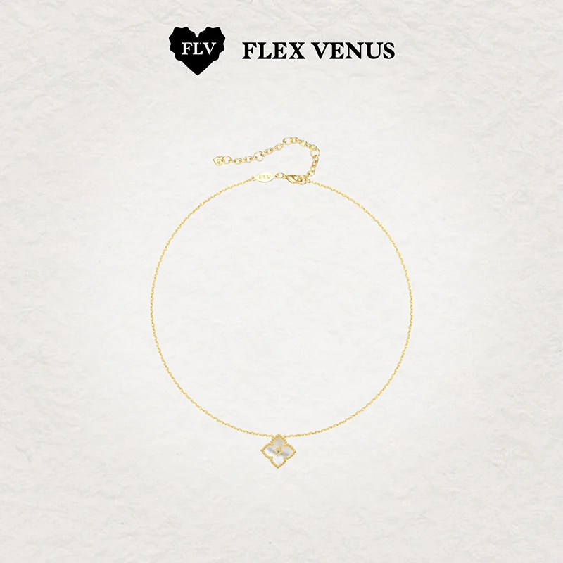 铜合金吊坠 FLV白羽项链小众设计感时尚简约百搭通勤轻奢女礼物