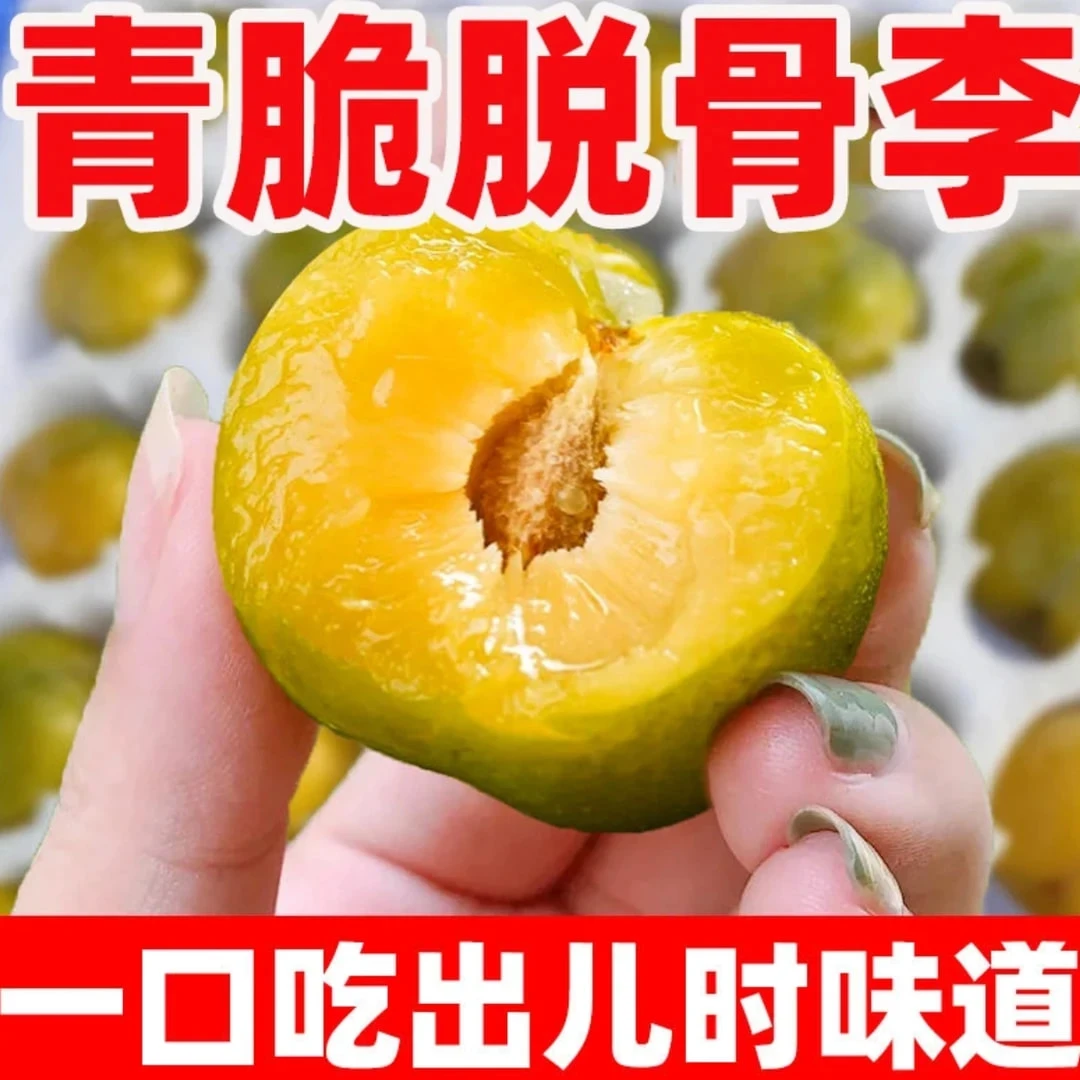 【顺丰包邮】四川青脆脱骨李-时令应季新鲜现摘水果李子空心蜂糖李