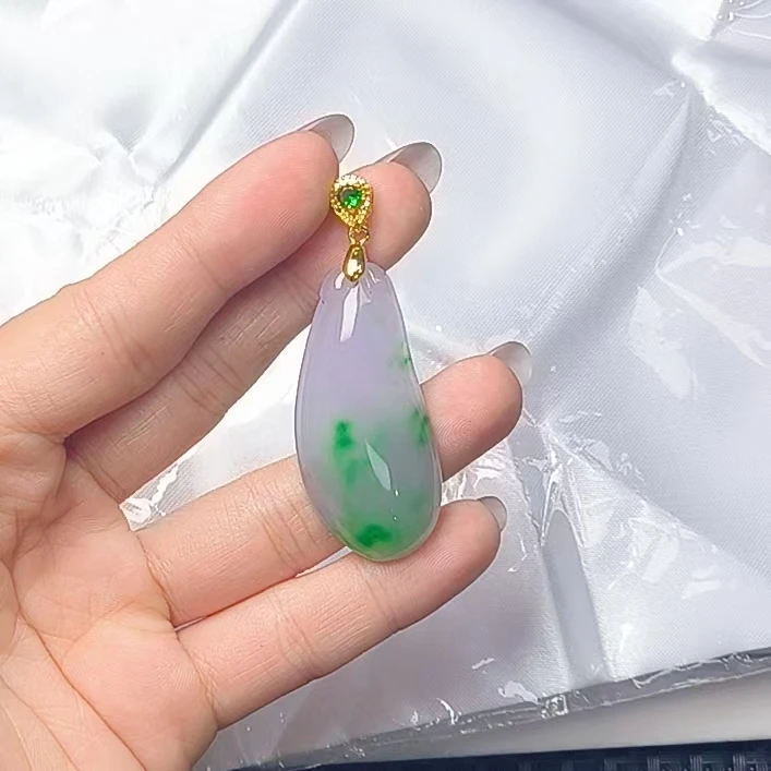 （聚宝严选）d311紫绿大福瓜吊坠精致气质妈妈款时尚精美