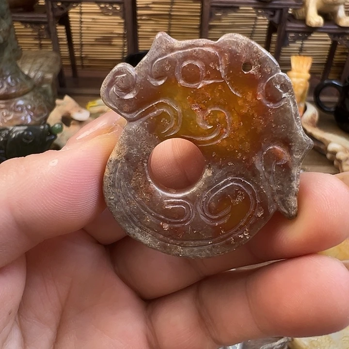 和田玉（糖玉）未镶嵌车挂