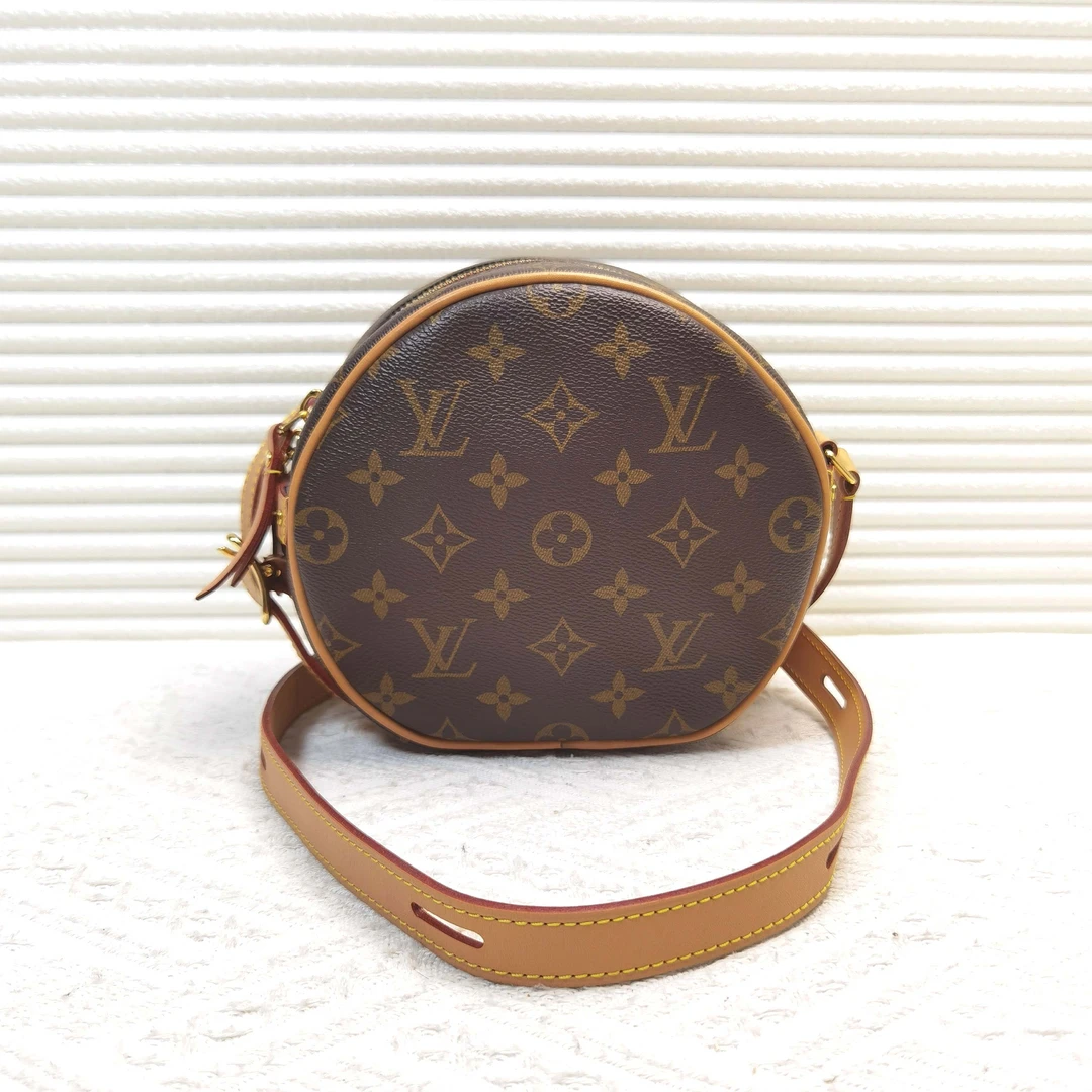 95新 LouisVuitton/路易威登 路易威登boite chapeau圆饼包斜挎包