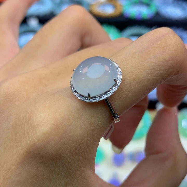 18K金镶嵌手链翡翠翡翠