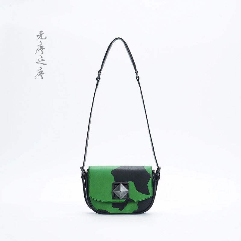新品原创小众设计高级牛皮时尚潮流真皮女包单肩包腋下包3C231018