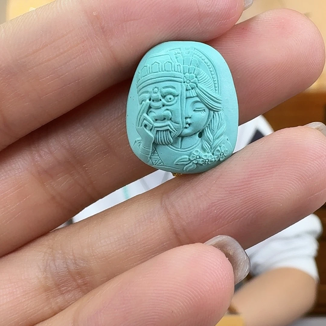 绿松石未镶嵌珠宝半成品