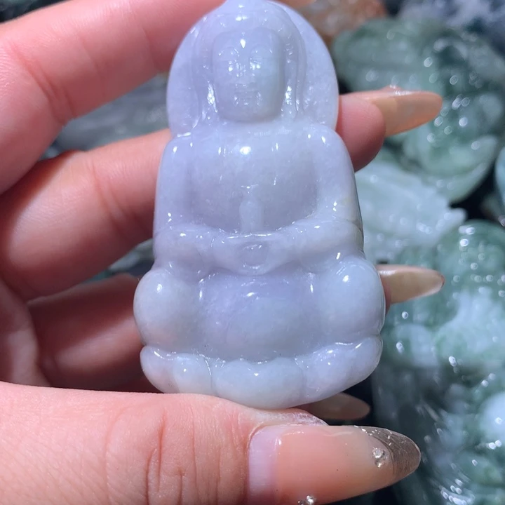 翡翠未镶嵌颈饰保真天然A货翡翠