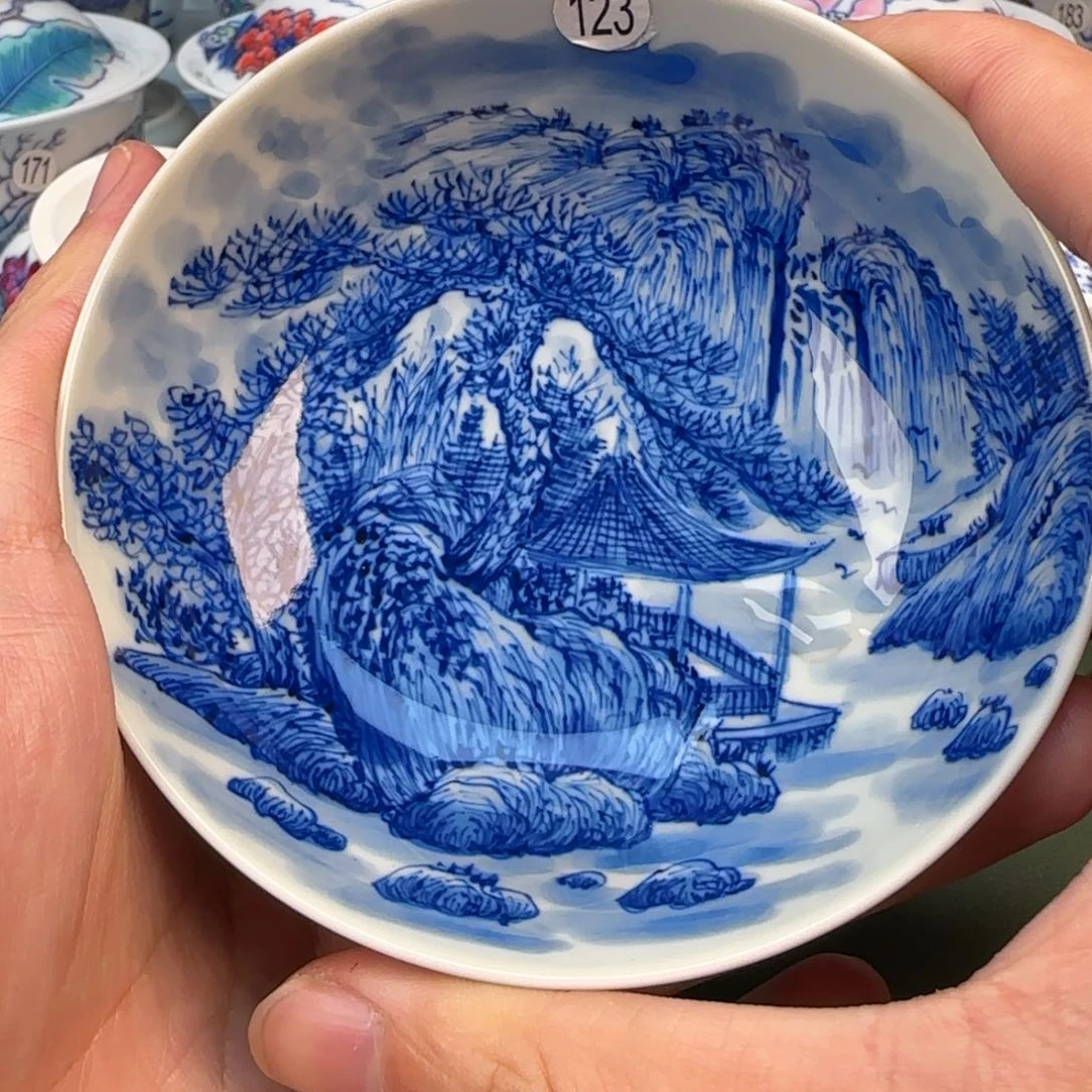 彦祖纯手工手绘茶具123