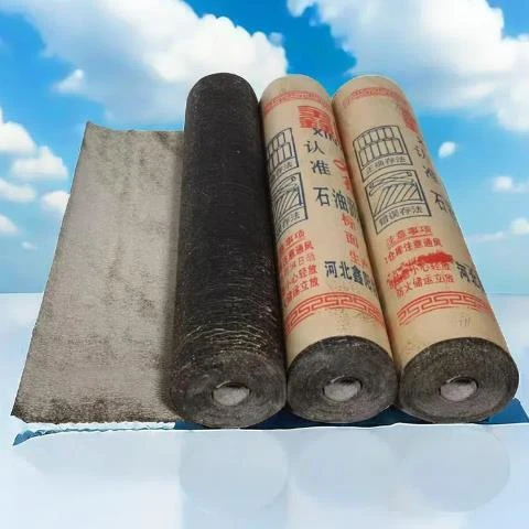 屋顶房顶平房彩钢瓦油毡防水隔热卷材基础防潮石油沥青牛毛毡