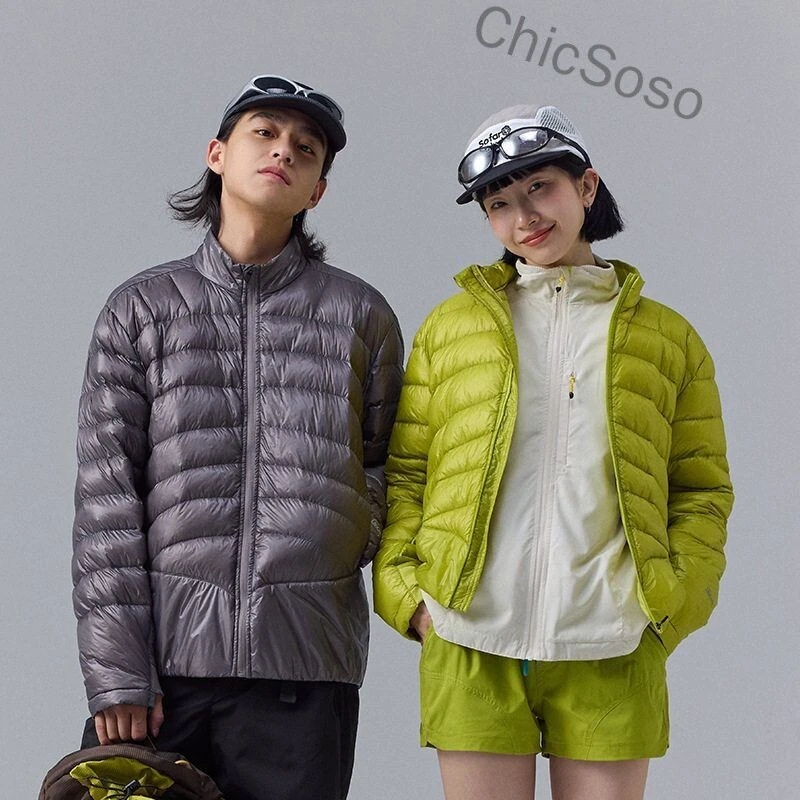 ChicSoso轻量化排骨羽绒服冬季户外保暖防泼水防风轻薄立领羽绒服