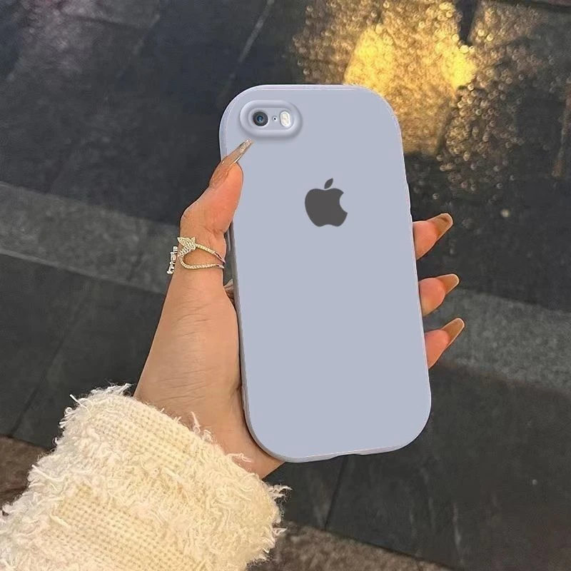 苹果5手机壳iPhone5s软硅胶圆边简约磨砂全包边男女保护套se一代