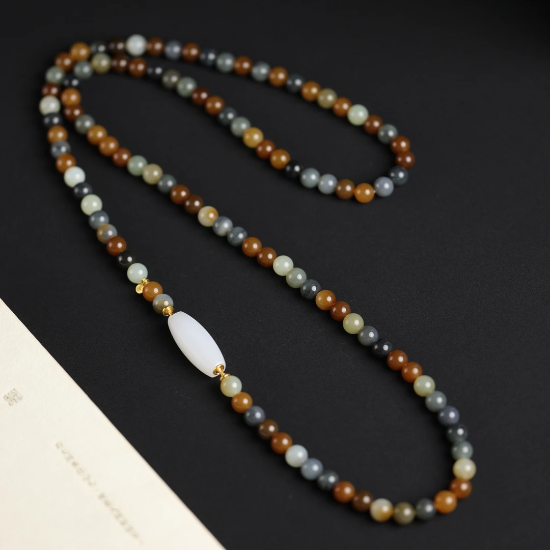 一团和气 | 珍藏级精品高色楼兰108项链