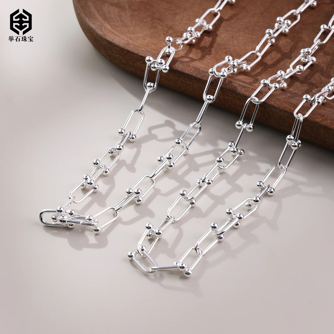 925银银制品 【举石珠宝】T0629-1980-84个性项链（一件/多样性）P