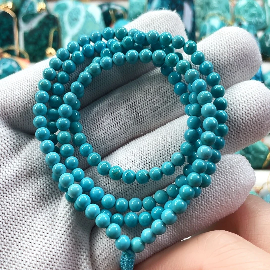 绿松石未镶嵌车挂尺寸4.3