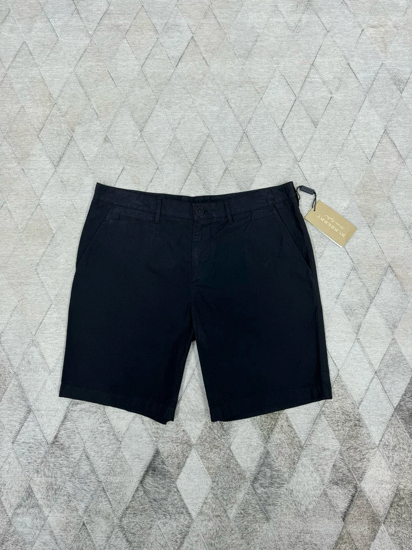 全新未使用 BURBERRY/博柏利 129676 博柏利棉质皮牌logo短裤