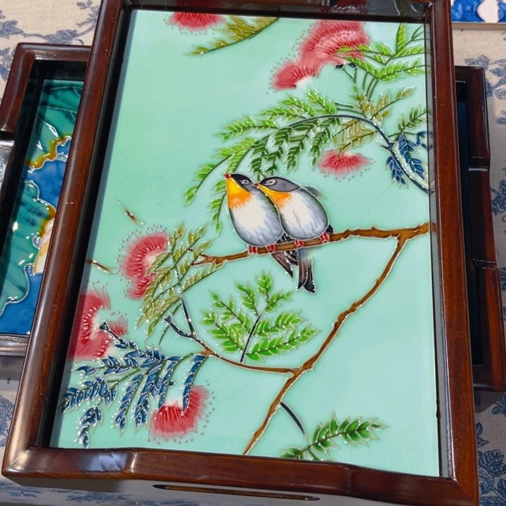 一体款瓷板画艺术作品