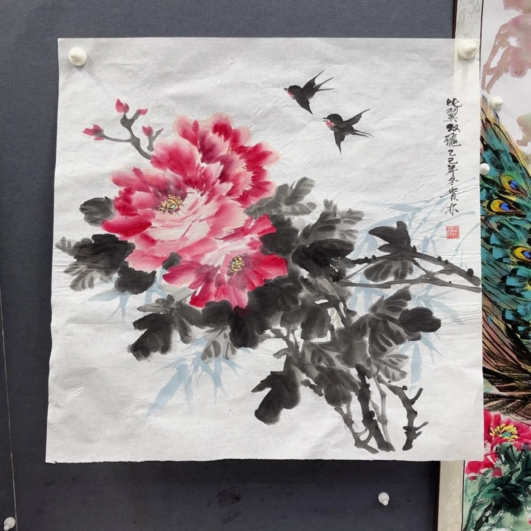 唐***秋国画卡纸的制作方法是