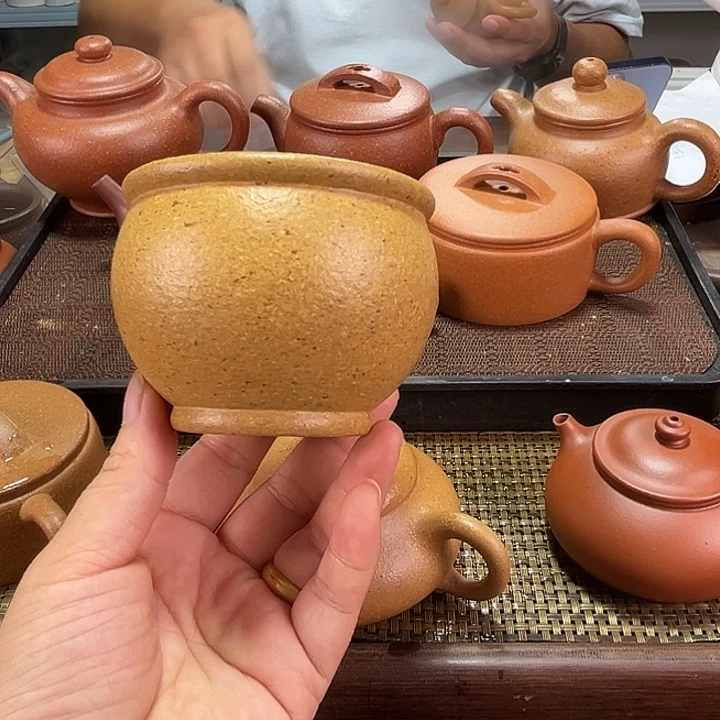 紫砂茶壶黄金段200