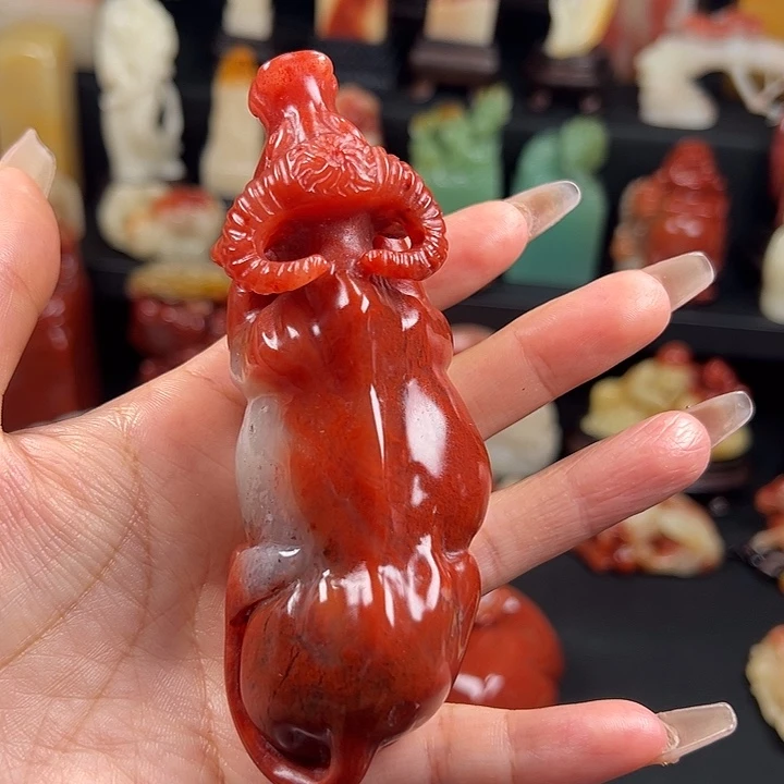 寿山石高山水冻石