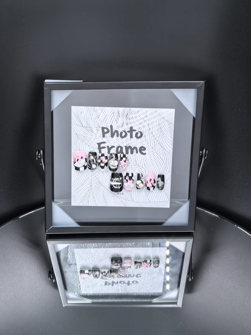 安夏 月泱 直角方 纯手工穿戴甲10片