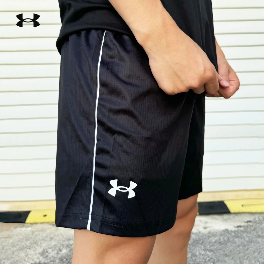 Under Armour/安德玛夏季纯色运动训练透气宽松运动短裤男款速干