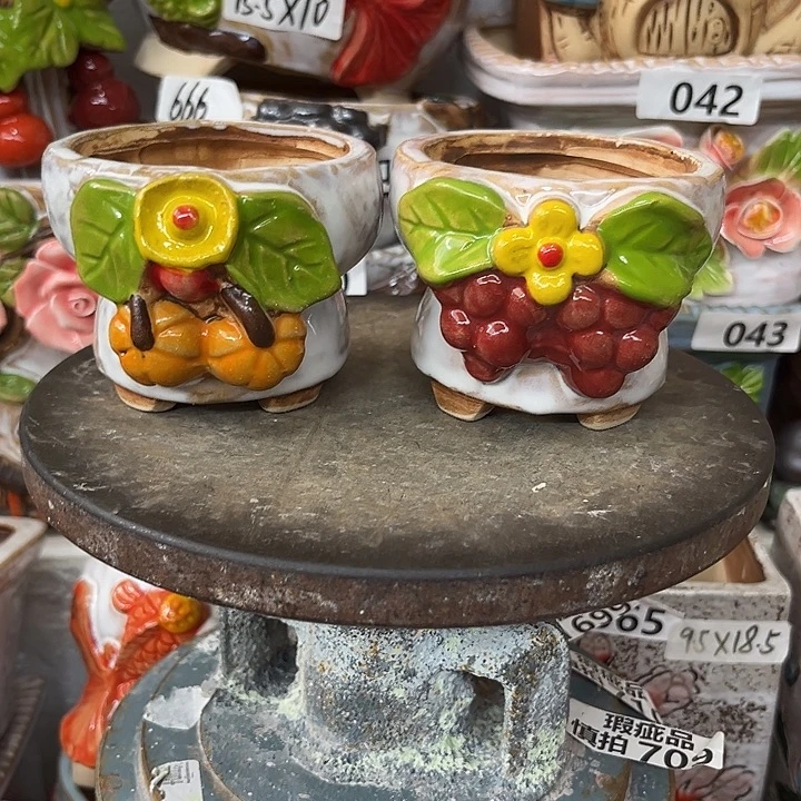 粗陶材质多肉花盆