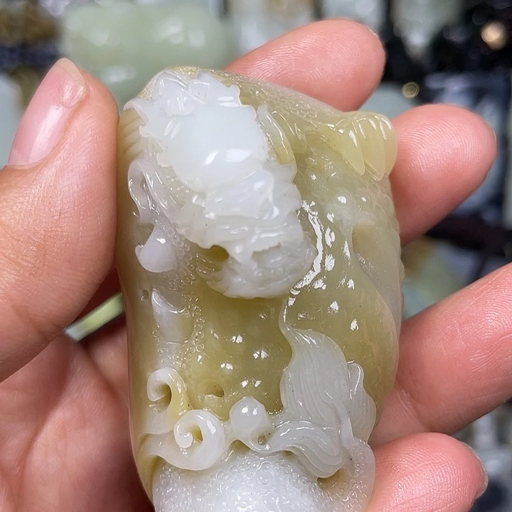 和田玉未镶嵌挂件