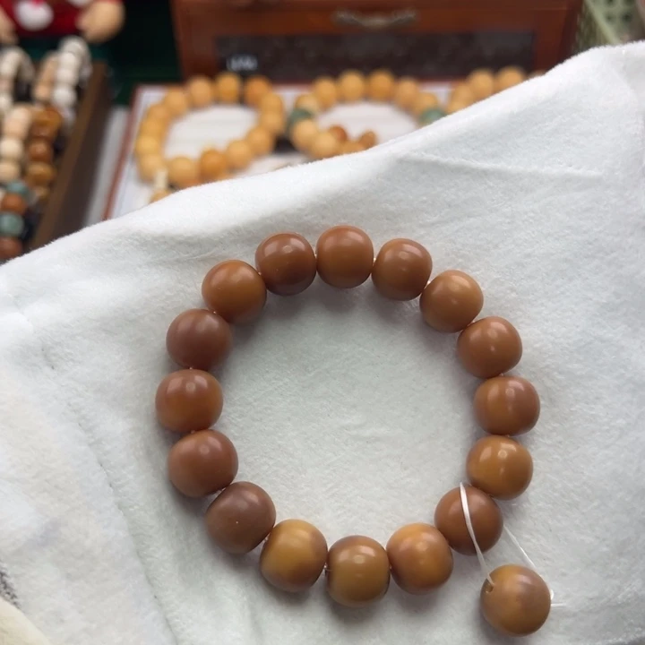 菩提根/象牙果手串卡14苹果干磨微瑕