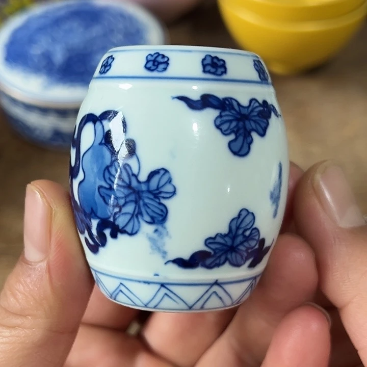 摆件精品陶瓷青花瓷盖置