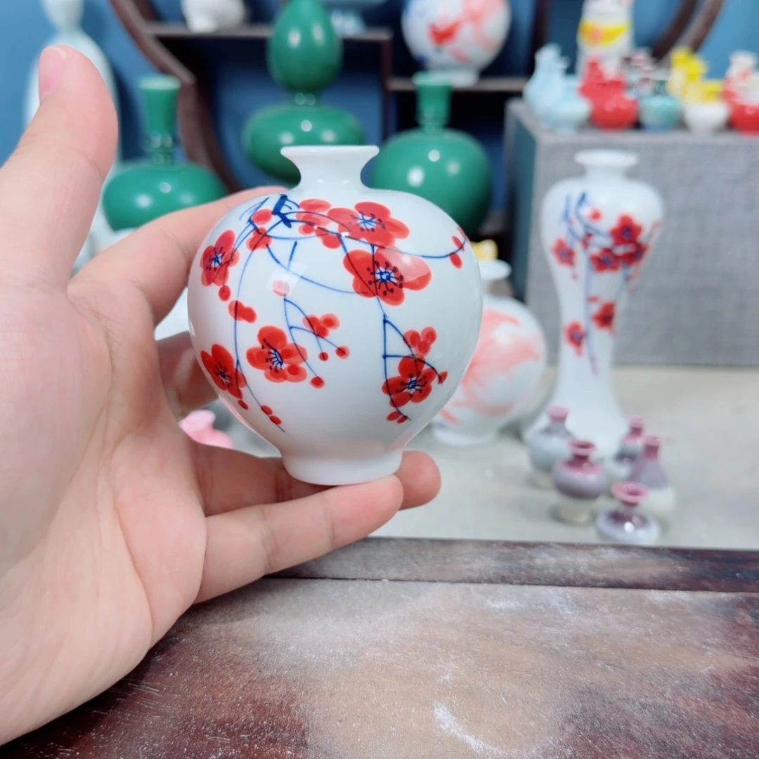 陶瓷手工小花器摆件