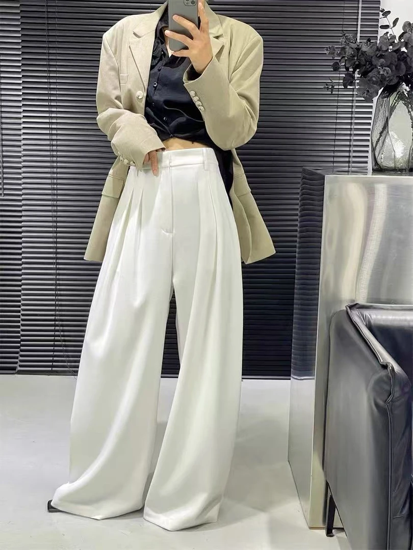 【0022】#高腰宽松垂感休闲西裤