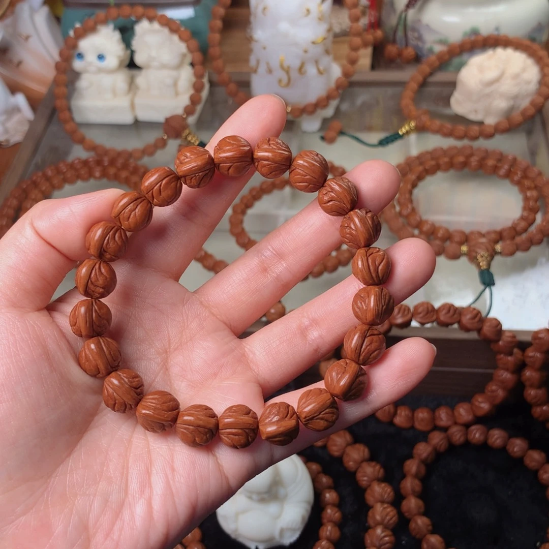 龍***寶吊坠桃核1.1玉龙脊手串