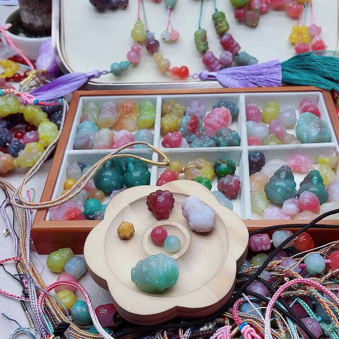 人***儿玛瑙/玉髓未镶嵌手链盐源21