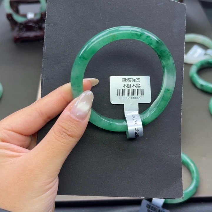 @***…石英质玉未镶嵌手镯+周周57