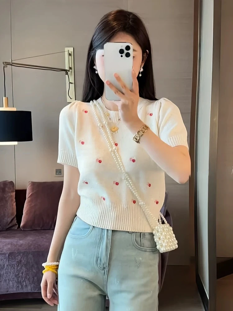 【101-150】2025新款爆款夏季气质款针织上衣