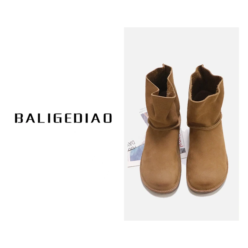 【加绒雪地靴】头层牛皮加绒雪地靴250204