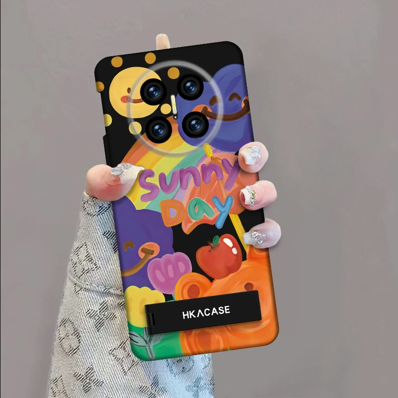 适用华为matex3手机壳彩色涂鸦折叠屏无边框全包保护套