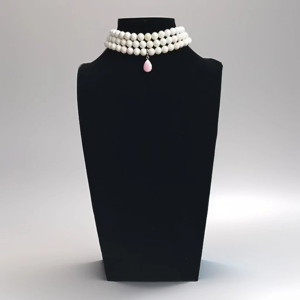 铜合金贝壳项链 温婉系列多圈螺珠毛衣链百搭气质