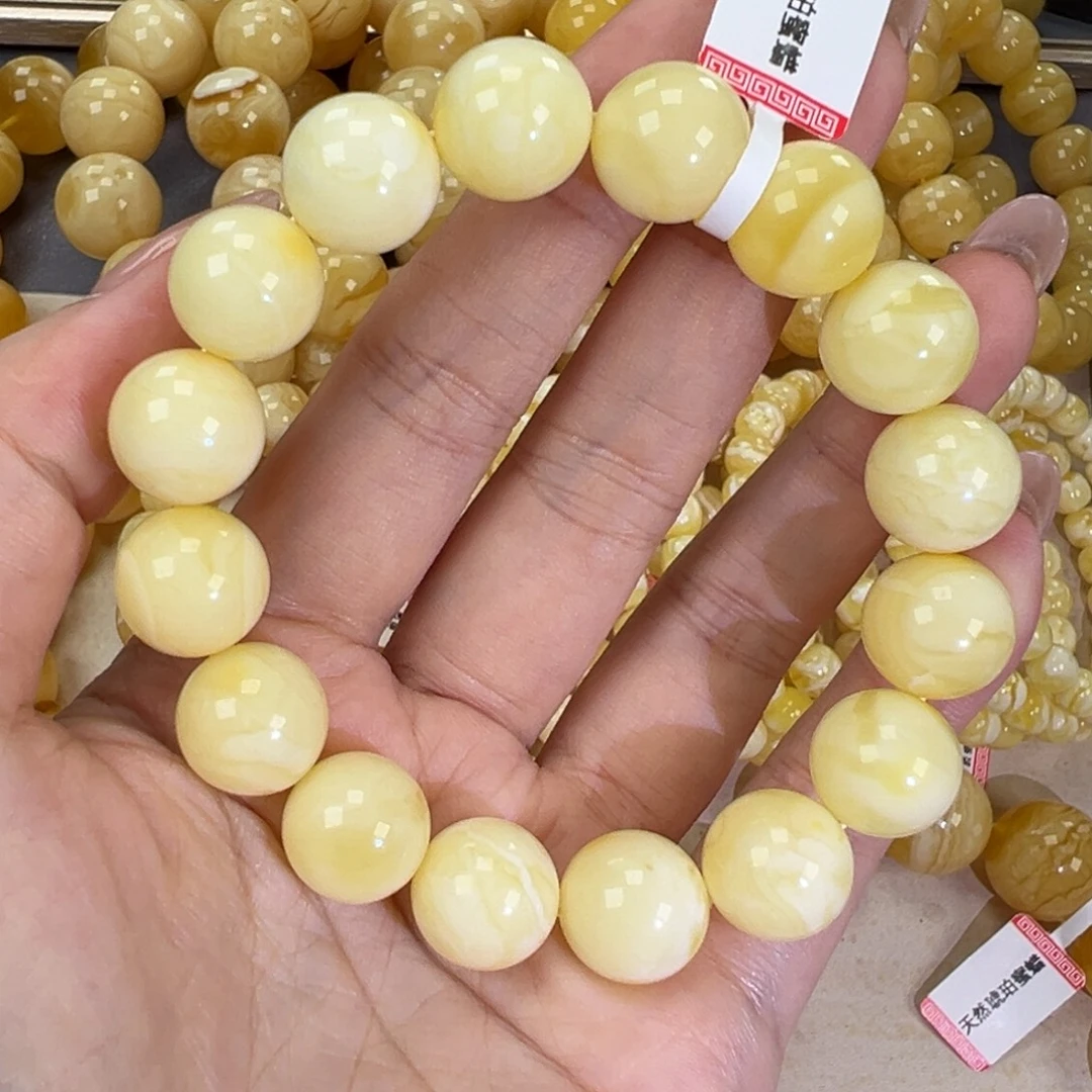 手链琥珀未镶嵌23白蜡