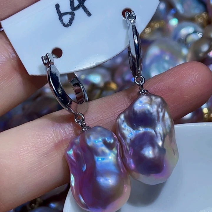 未镶嵌淡水珍珠耳饰