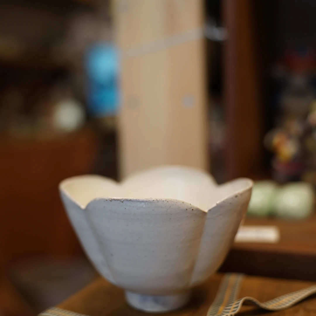 粉引茶碗一只 全手工 作者阿曾