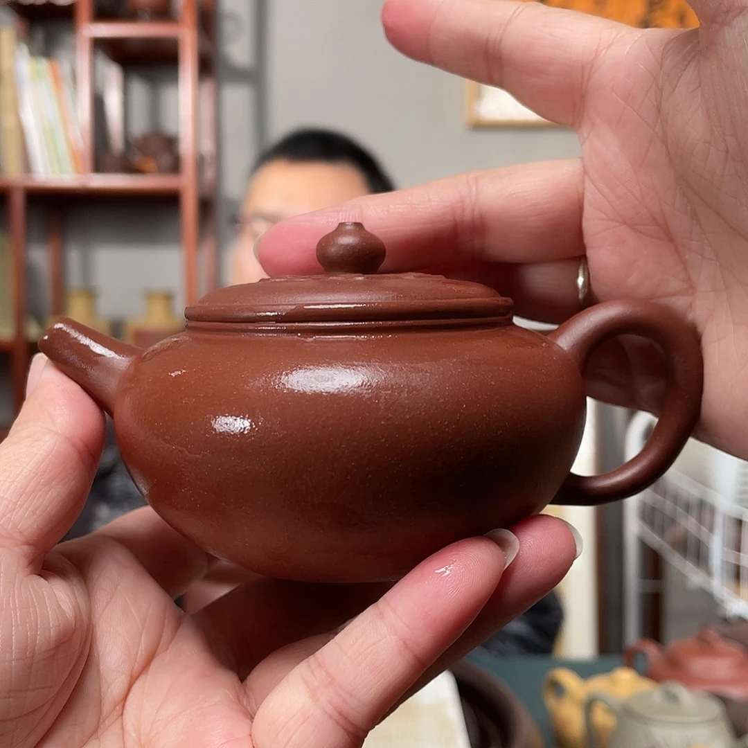 紫泥茶壶龙血砂祥云壶