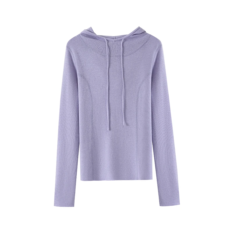 SZ63361【sirk】加绒面料2024年新款套头休闲纯色卫衣女