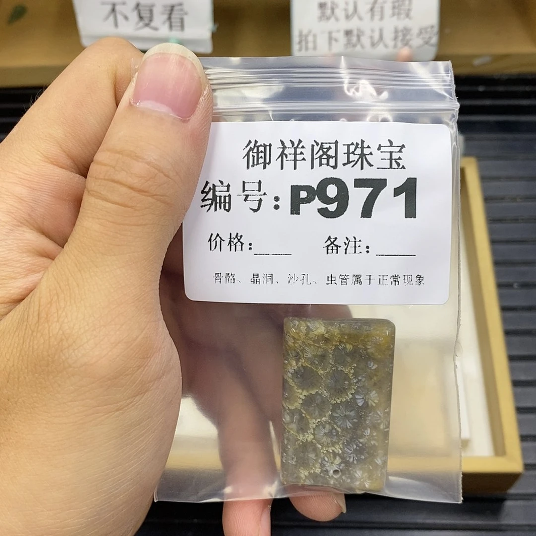 硅化珊瑚（珊瑚玉）未镶嵌颈饰读***华