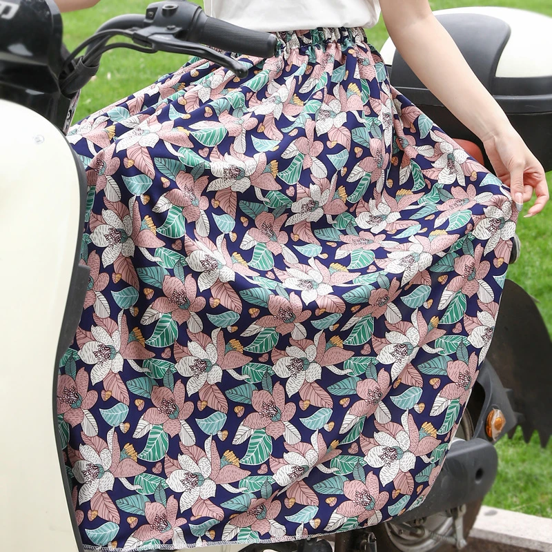 围裙式挡风被挡风裙衣电动车腿骑车防走光一片式半身裙遮阳夏