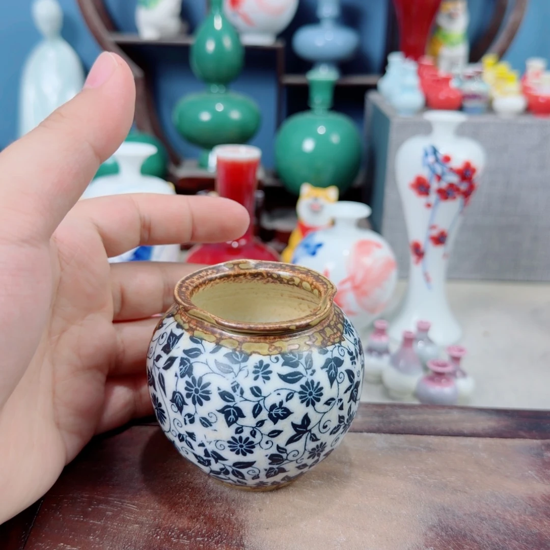 陶瓷手工小花器摆件