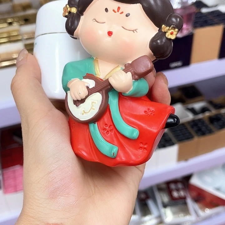 瓷片海蓝霜面陶瓷娃娃
