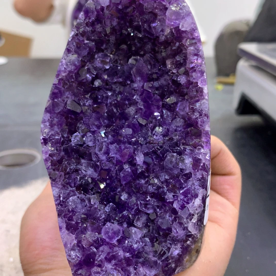 水晶珠宝半成品未镶嵌紫晶287