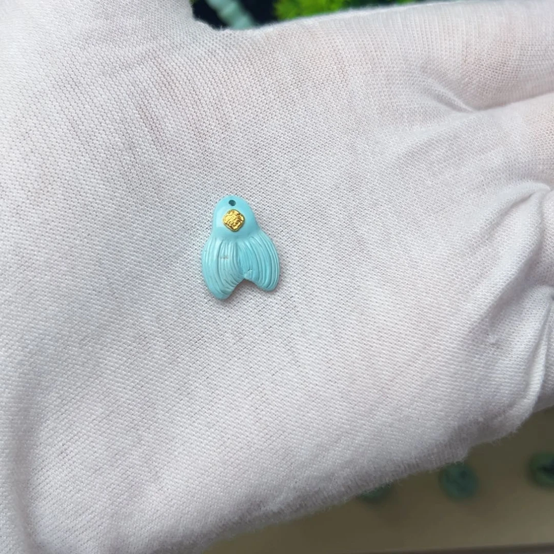 合金绿松石吊坠(不含链)