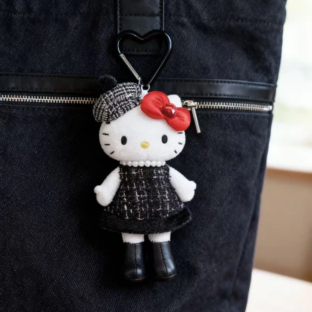 【大阪限定】HelloKitty 黑色小香风长腿Kitty 潮玩挂件