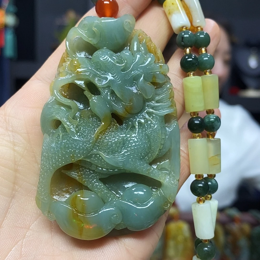 未镶嵌岫玉挂件吊坠