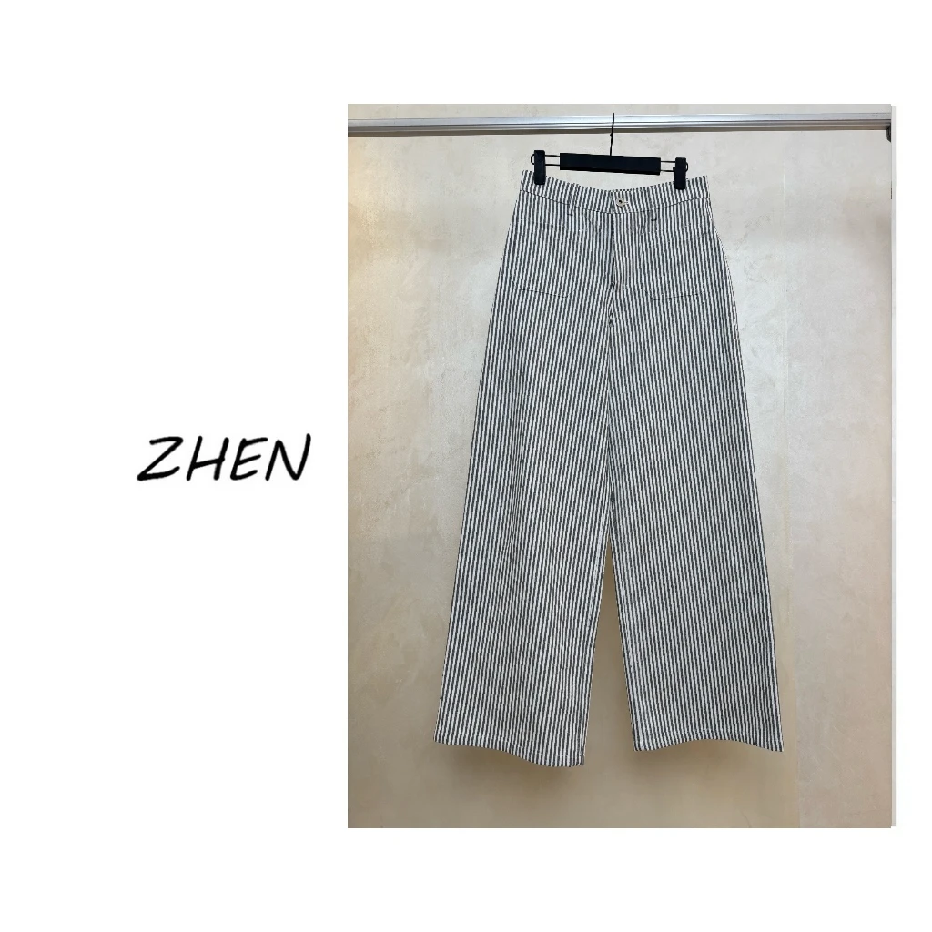 【ZHEN】25Y00183 2025经典休闲裤直筒显瘦小众设计师款